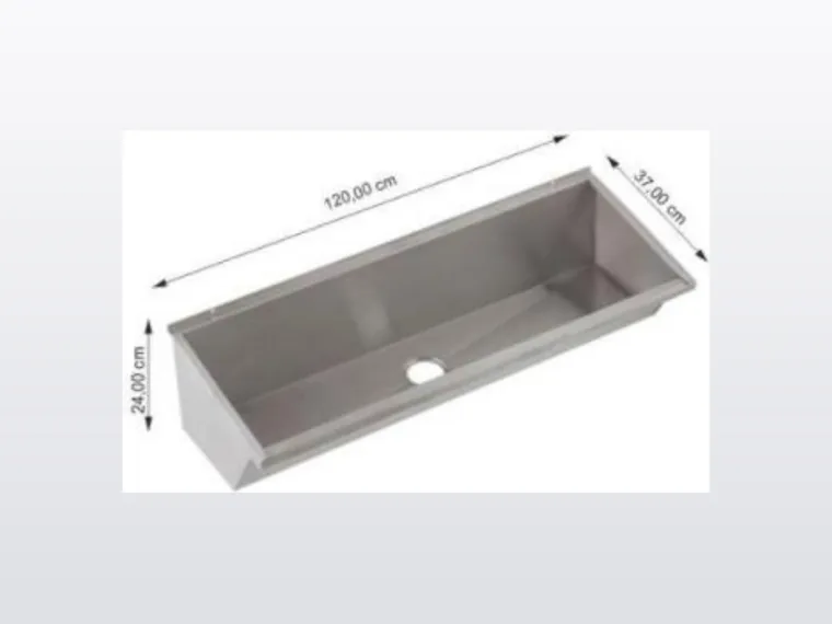 Lavatório em aço inox
