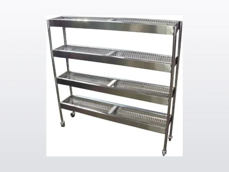 Prateleira e escorredor em aço inox